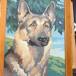 German Shepherd Paint by Numbers Canvas